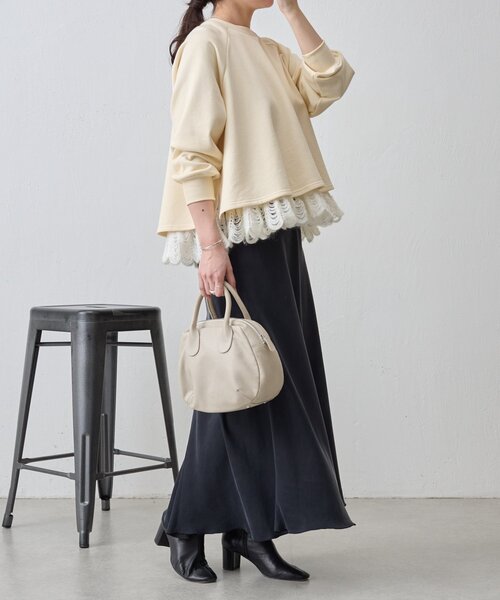 BEARDSLEY 黒の長袖シャツ 新品 BEARDSLEY（ビアズリー） 長袖カットソー FREE ブラック レディース