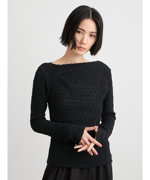 「MIESROHE」 長袖カットソー F ブラック レディース_画像2