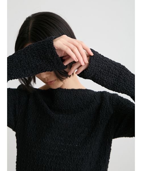 「MIESROHE」 長袖カットソー F ブラック レディース_画像8