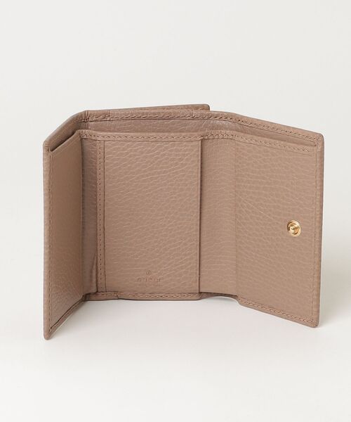 GUCCI グッチ マーモント GG 三つ折り財布 ベージュ GUCCI（グッチ） GGマーモント 三つ折り 財布 - ベージュ レディース