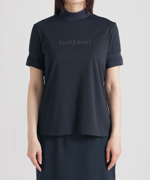 Paul Stuart GOLF モックネックシャツ ブラック(M) PAUL STUART（ポールスチュアート） ゴルフ 「GOLF Women's/吸水速乾