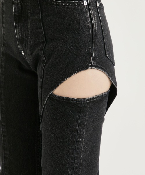 「JOHN LAWRENCE SULLIVAN」 デニムパンツ X-SMALL ブラック レディース_画像9