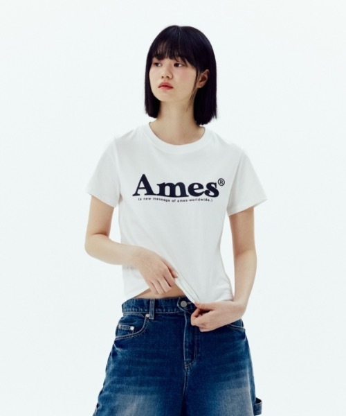 「AMESWORLDWIDE」 半袖Tシャツ MEDIUM ホワイト レディース | AMESーWORLDWIDE | 01