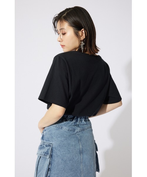 「rienda」 半袖Tシャツ FREE ピンク系その他 レディース_画像3