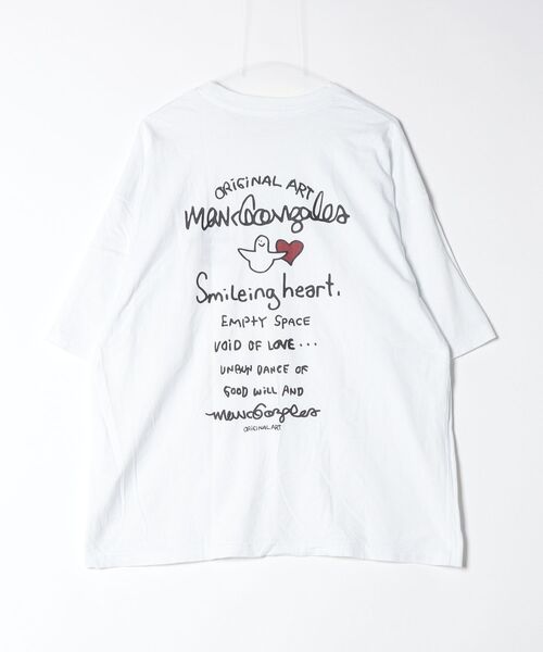 「Mark Gonzales」 ワンポイント半袖Tシャツ L ホワイト メンズ_画像2
