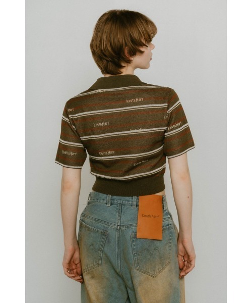 「Knuth Marf」 半袖ニット FREE カーキ レディース_画像9