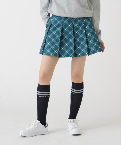 新品　パーリーゲイツ　ジャックバニー　ビックチェック　スカート Jack Bunny!!（ジャックバニー） スカート バイアスチェック吸水速乾
