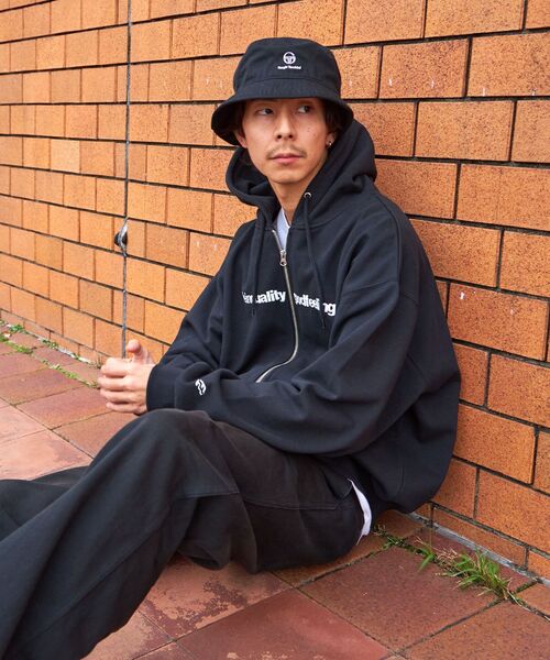 「FFEIN」 ジップアップパーカー MEDIUM アッシュグレー メンズ_画像4