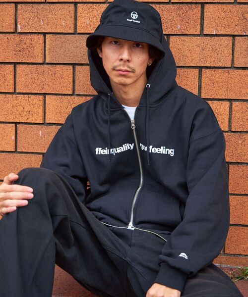 「FFEIN」 ジップアップパーカー MEDIUM アッシュグレー メンズ_画像5