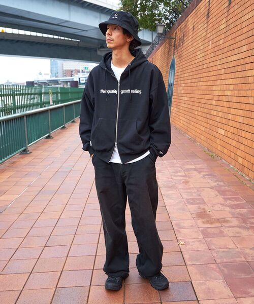 「FFEIN」 ジップアップパーカー MEDIUM アッシュグレー メンズ_画像7