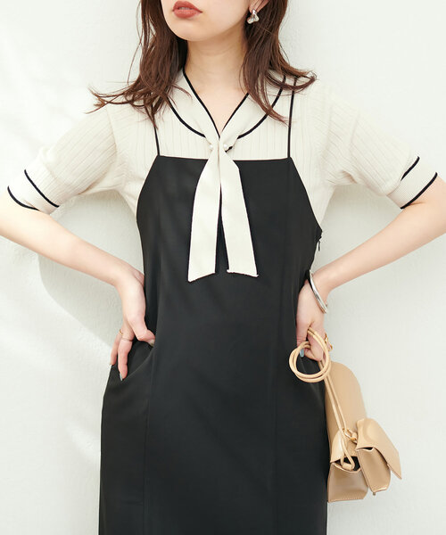 「natural couture」 半袖ニット FREE ピンクベージュ レディース_画像3