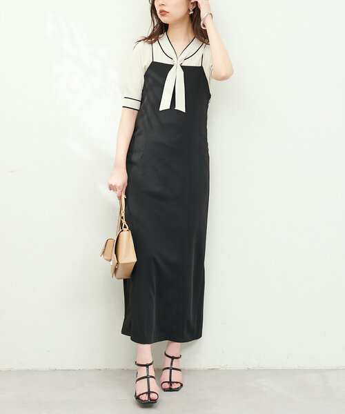 「natural couture」 半袖ニット FREE ピンクベージュ レディース_画像4