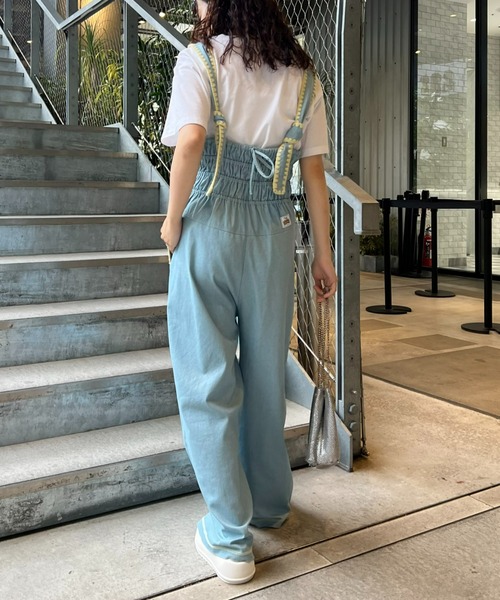 「HELLO.SANFRANCISCO」 オーバーオール ONE SIZE ネイビー レディース_画像7