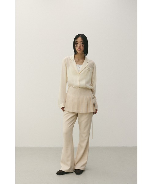 「STYLEMIXER」 スラックス SMALL ライトカーキ レディース_画像3