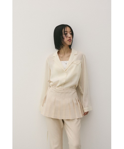 「STYLEMIXER」 スラックス SMALL ライトカーキ レディース_画像4
