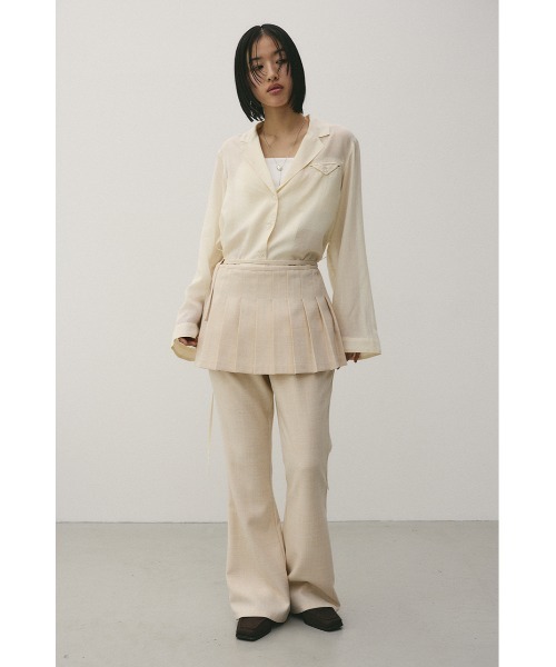 「STYLEMIXER」 スラックス SMALL ライトカーキ レディース_画像5