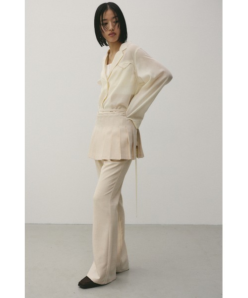 「STYLEMIXER」 スラックス SMALL ライトカーキ レディース_画像6
