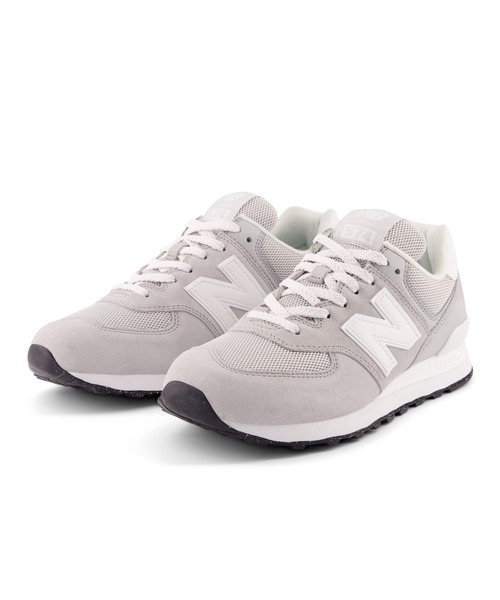 「New Balance」 ローカットスニーカー 27.5cm ライトグレー メンズ_画像2