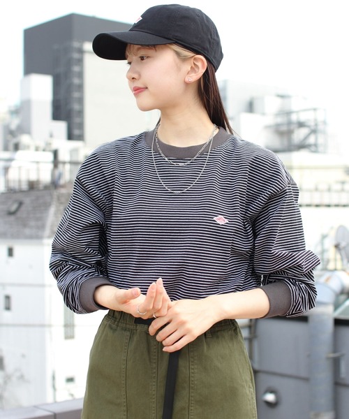 「DANTON」 長袖Tシャツ L チャコールグレー メンズ_画像2