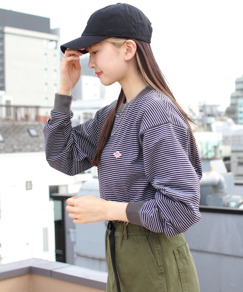 「DANTON」 長袖Tシャツ L チャコールグレー メンズ_画像3