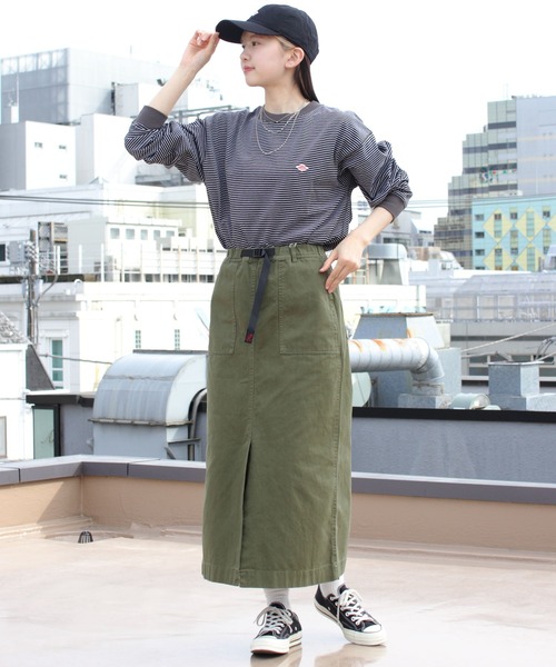 「DANTON」 長袖Tシャツ L チャコールグレー メンズ_画像7