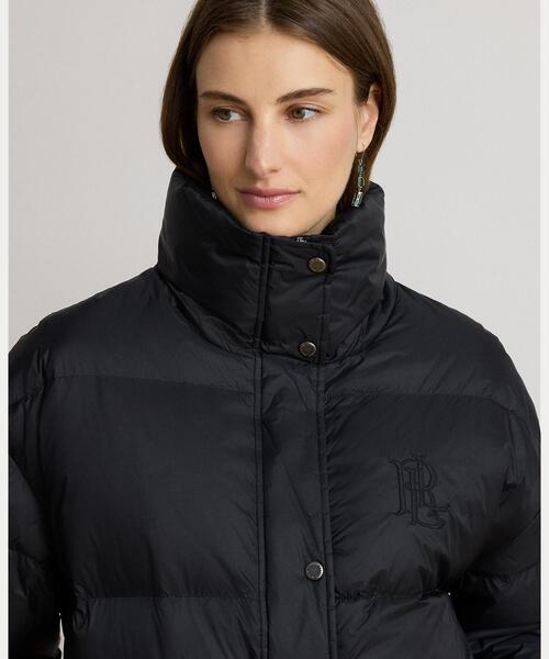 ポロラルフローレン ダウンジャケット コート キルティング ネイビー M~L相当 LAUREN RALPH LAUREN（ローレン ラルフローレン） キルティング ダウン