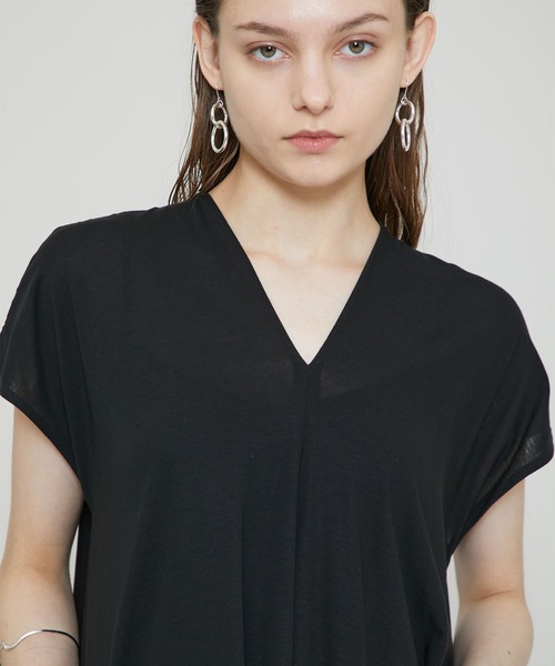 ATON（エイトン） ワンピース 【】DRAPED DRESS/ドレープドレス