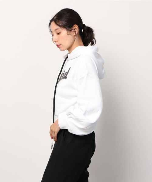 DOUBLE STANDARD CLOTHING - ダブスタ❣️完売❣️割引❣️ ESSENTIAL 裏毛ショート丈パーカー ESSENTIAL（DOUBLE STANDARD CLOTHING） パーカー 裏毛ショート
