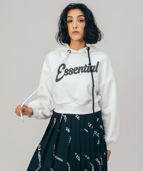 ダブルスタンダードESSENTIAL ショート丈カットソー
