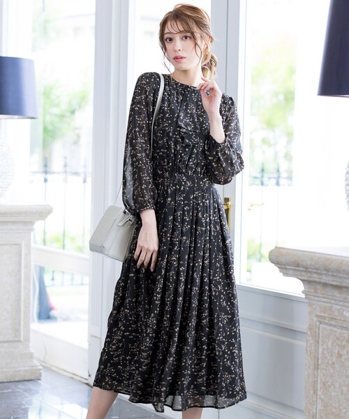 美品✨TOCCA ワンピース 花柄 フリル Aライン 洗えるワンピース ドレス Tiaclasse ワンピース 花柄フリルドレープワンピース : ZOZOTOWN Yahoo