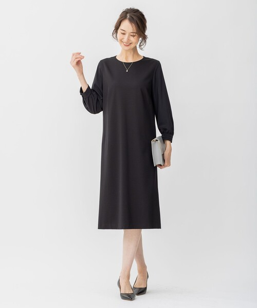 自由区 ワンピース 「XSサイズ〜/洗える」WASHABLEPONTE シフト 