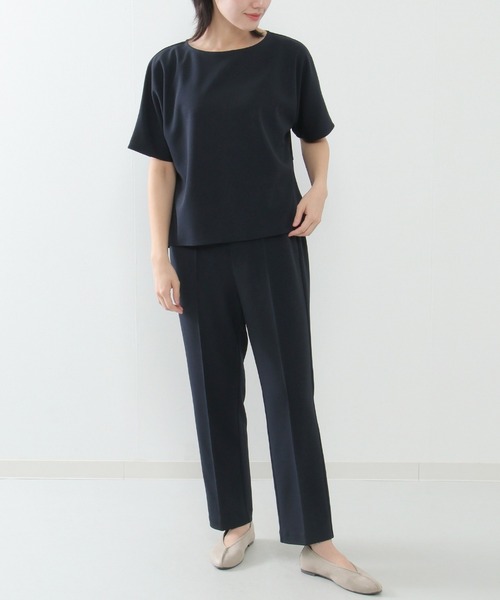 ikka 新品未使用ストレッチセットアップ IKKA LOUNGE セットアップ ストレッチジョーゼットセット