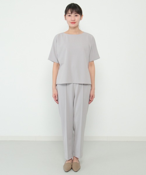 ikka 新品未使用ストレッチセットアップ IKKA LOUNGE セットアップ ストレッチジョーゼットセット