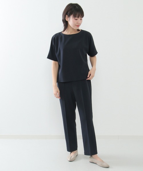 ikka 新品未使用ストレッチセットアップ IKKA LOUNGE セットアップ ストレッチジョーゼットセット