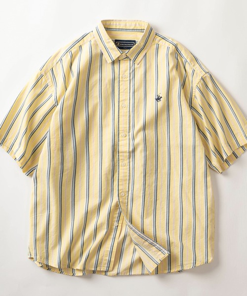 BEVERLY HILLS POLO CLUB（ビバリーヒルズポロクラブ） シャツ 半袖 BEVERLY HILLS POLO CLUB 半袖シャツ イエロー