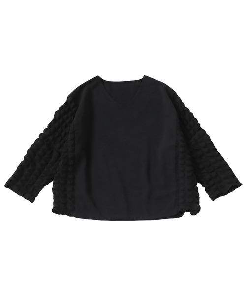 tシャツ Poko-Poko Top レディース antiqua tシャツ ポコポコ生地エンボス加工トップス レディース