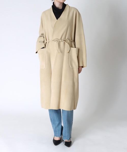 Rawtus（ロゥタス） ノーカラーコート コート RAWTUS / SUEDE ROUND