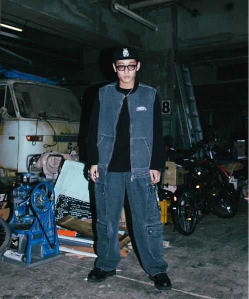 centimeter（センチメーター） ベスト ジレ Denim Vest メンズ 