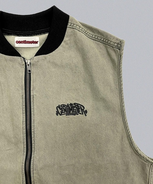 centimeter（センチメーター） ベスト ジレ Denim Vest メンズ 
