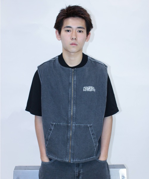 centimeter（センチメーター） ベスト ジレ Denim Vest メンズ 