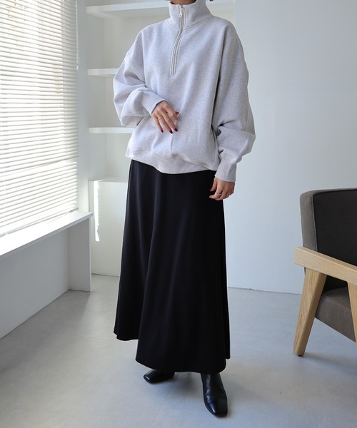 evernavy スカート ウール調ポンチフレアスカート : ZOZOTOWN Yahoo!店