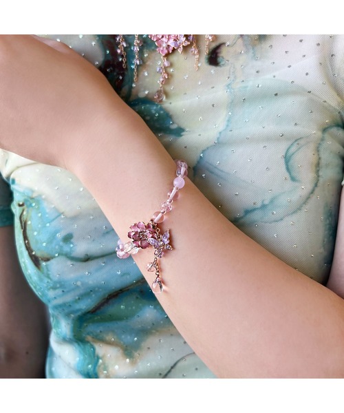 ANNA SUI (Women)/アナ スイ 八重桜モチーフ　ブレスレット ANNA SUI ブレスレット 八重桜モチーフ レディース : ZOZOTOWN