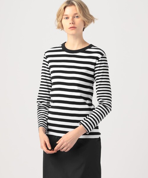 tシャツ 「別注」CHANTECLAIR コンビロングスリーブTシャツ レディース TOMORROWLAND tシャツ 「別注」CHANTECLAIR コンビロング