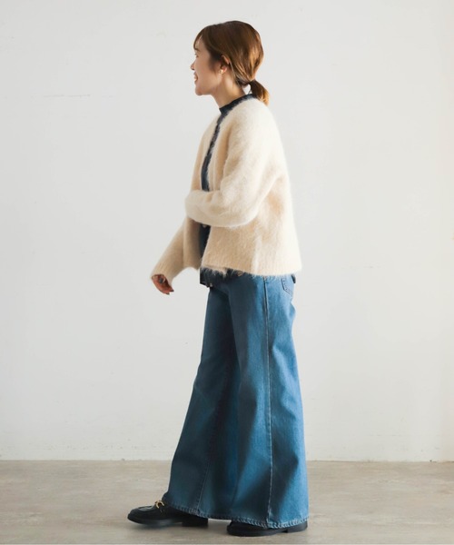 NOMBRE IMPAIR ニット セーター アルパカシャギー ショート