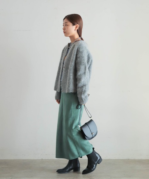 ニット セーター アルパカシャギー　ショートカーデ レディース NOMBRE IMPAIR ニット セーター アルパカシャギー ショート