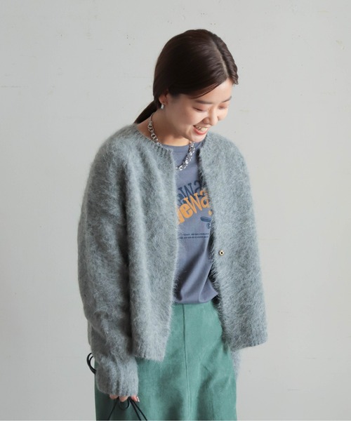 NOMBRE IMPAIR ニット セーター アルパカシャギー ショート