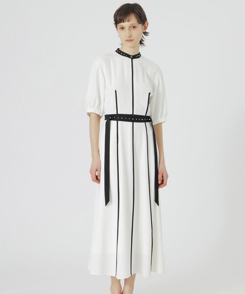 LOVELESS ワンピース 「手洗い可」RAMPONIバイカラーワンピース 