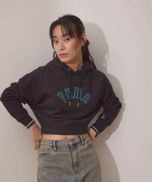 PUMA プーマ CLASSICS PLAY.LOUD. リラックス フーディー CLASSICS PLAY LOUD Women's Relaxed Hoodie | PUMA