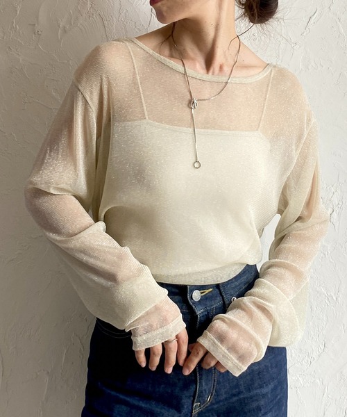 She's Closet tシャツ ラメシアートップス レディース