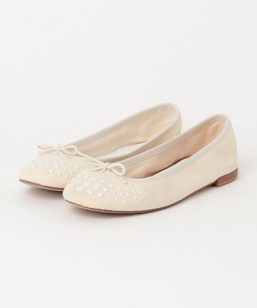 Repetto」 ビジューバレエシューズ 37 ベージュ レディース : 86371316 